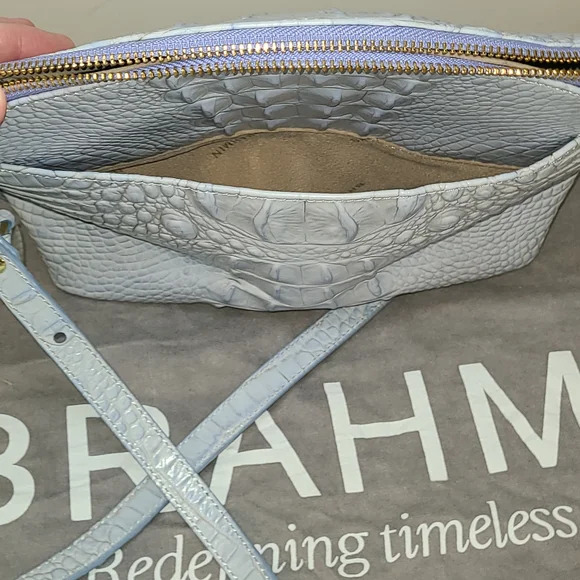 SOLD Brahmin Light Blue Mini Duxbury Melbourne Shoulder Bag EUC - Picture 8 of 16